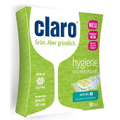 With claro hygiene tabs maximum hygienic cleanliness is guaranteed