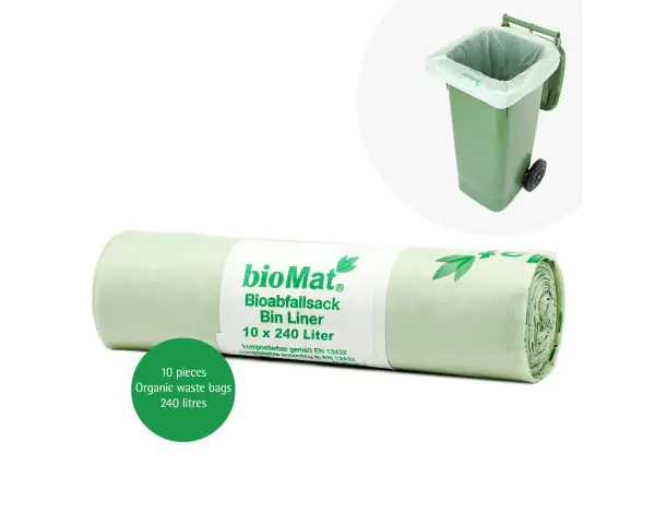 240l BIOMAT Compostable Bin Liners