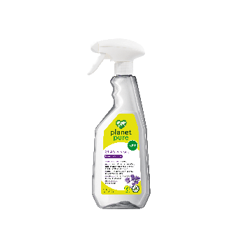 The spray bottle of the streak free glass cleaner